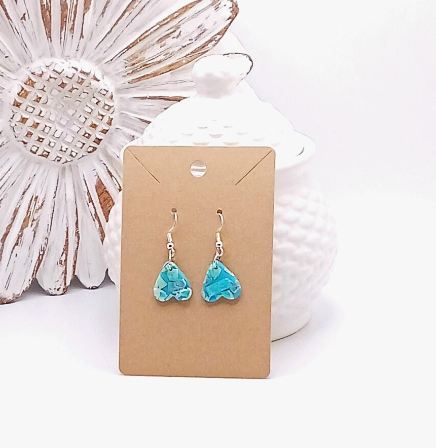 Mosiac Heart Earrings