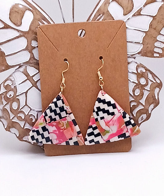 Triangle 80's Inspired Earrings