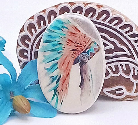 Native Headdress Pendant