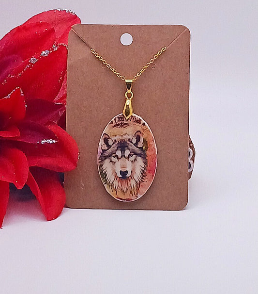 Wolf Pendant Necklace