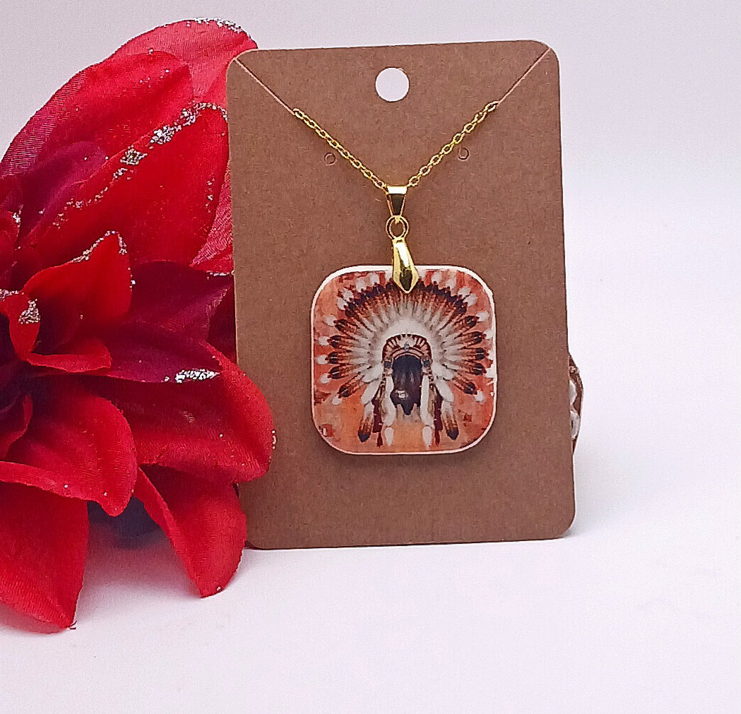 Rustic Headdress Pendant