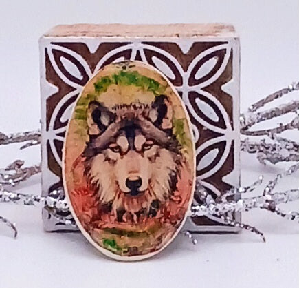 Sitting Wolf Pendant