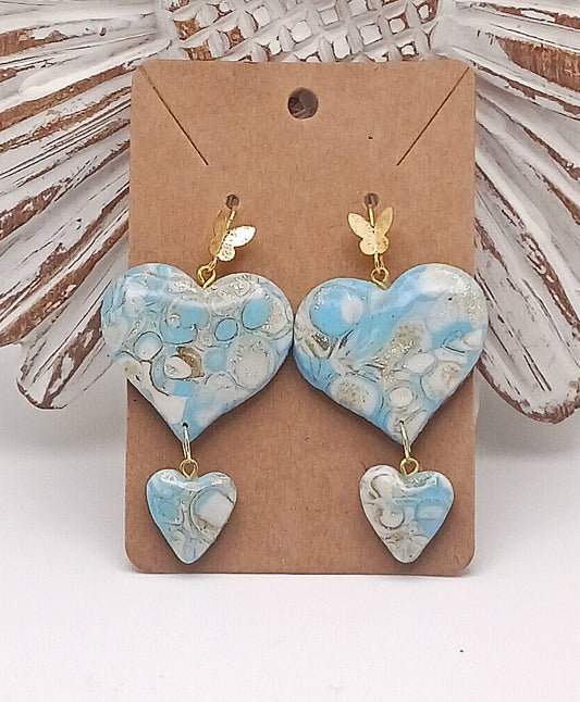 Double Heart Earrings