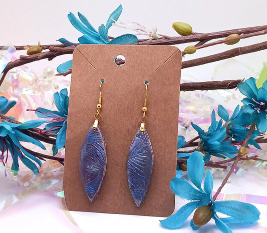 Purple Drop Earrings